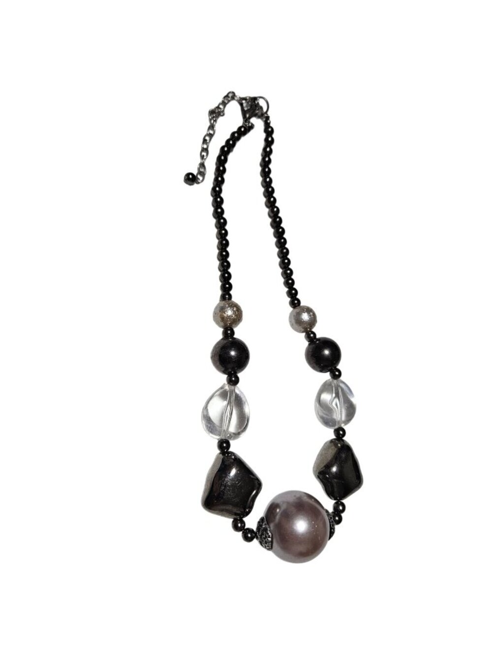 Elegant Chunky Beaded Necklace Statement Black Brown Beads Fashion Jewelry Women